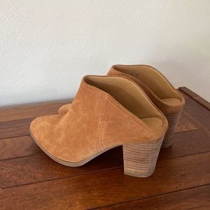 Franco Sarto suede mules, size 7.5